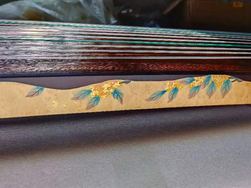 Haitang Guzheng 海棠古筝 110cm Hand Painted with Gold Foil 110厘米纯手绘金箔 ｜锦鲤 Jinli