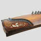 Huali Guzheng 上海华黎古筝 Ebony Wood 黑檀 with bone powder carving calligraphy and shell inlay 骨雕书法贝雕