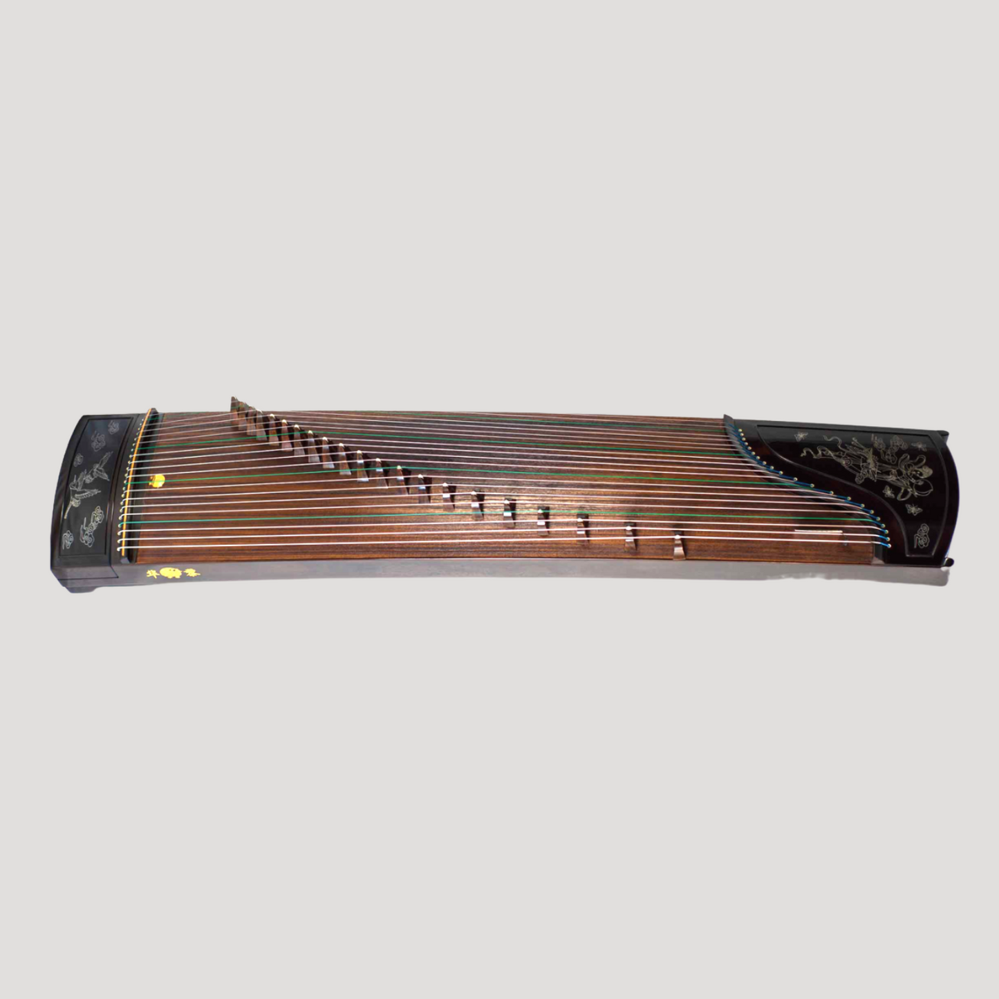 Huali Guzheng 上海华黎古筝 Ebony Wood 黑檀 with Silver Thread 银丝沉鱼落雁