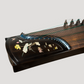 Huali Guzheng 上海华黎古筝 Ebony Wood 黑檀 with shell inlay Lotus Leaf and Flowers 贝雕荷塘月色