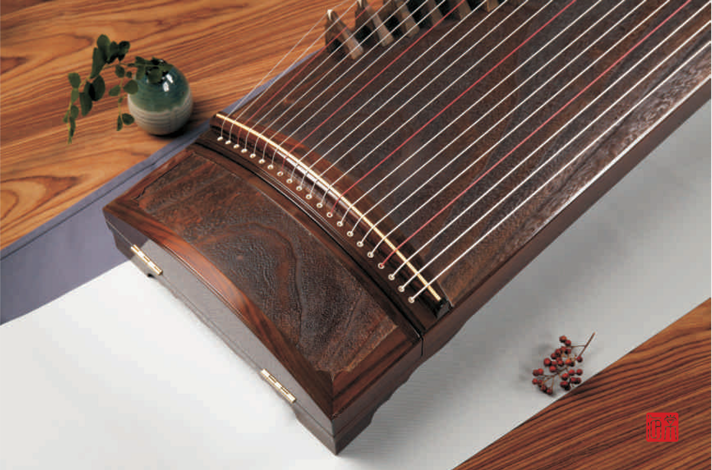 Haitang Guzheng 海棠国乐古筝 plain carved paulownia 素面挖筝 Boya 伯牙