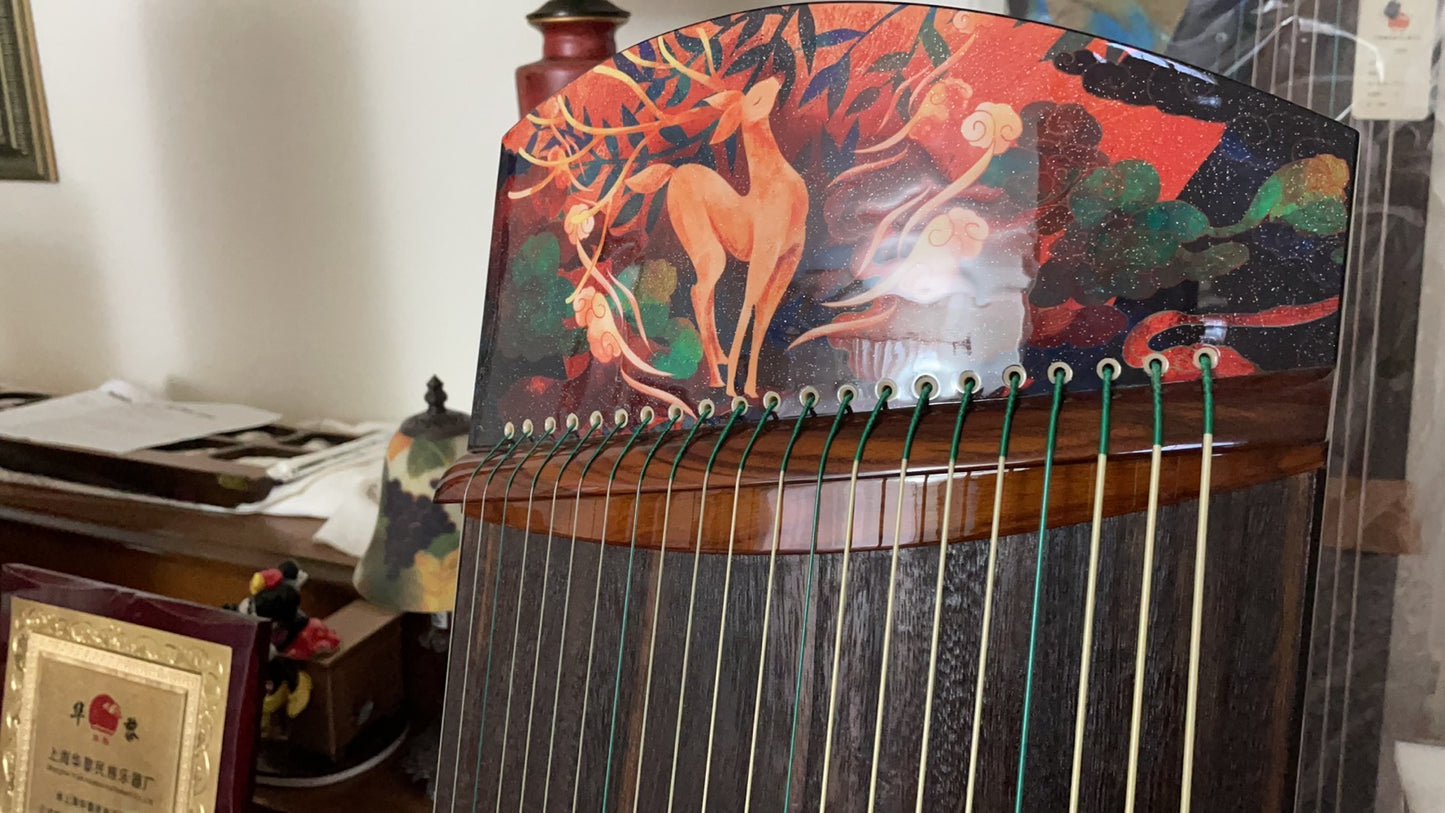 Haitang Guzheng 海棠国乐古筝 135cm Fuzhu 夫诸山海经