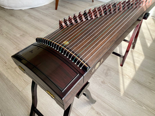 Huali Guzheng 上海华黎古筝 Plain East Indian Rosewood 阔叶黄檀素面