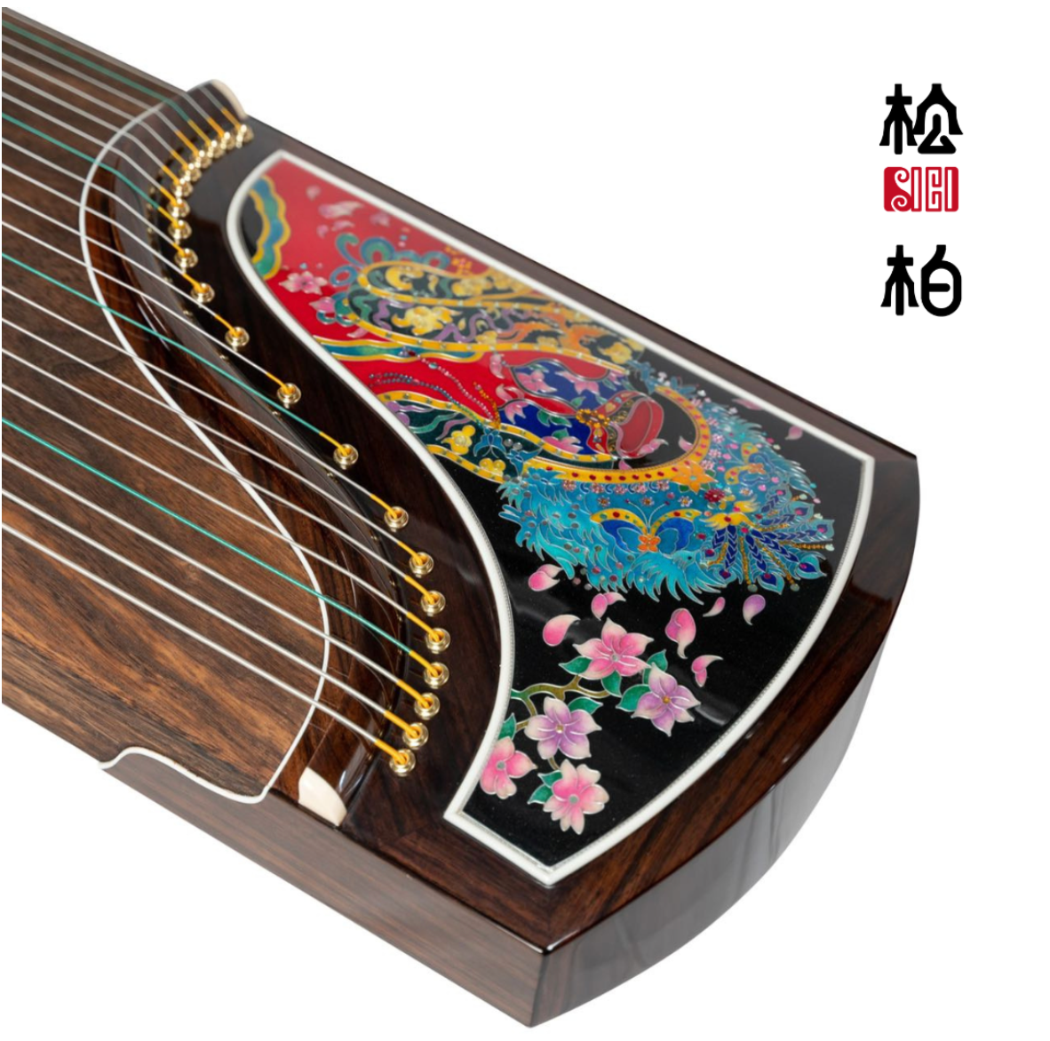 Songbo guzheng 松柏古筝｜挖筝 carved ｜  十里红妆 Shi Li Hong Zhuang WASB163-1