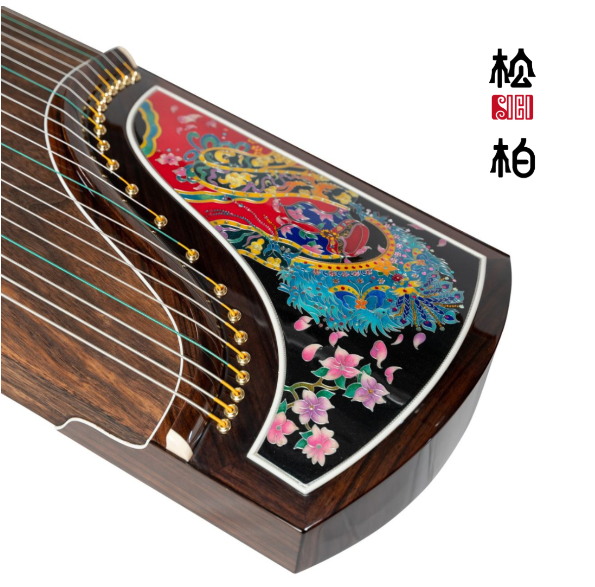 Songbo guzheng 松柏古筝｜挖筝 carved ｜  十里红妆 Shi Li Hong Zhuang WASB163-1