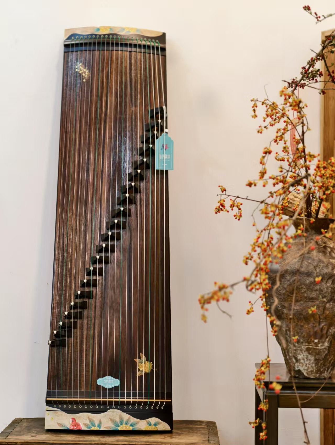 Haitang Guzheng 海棠古筝 110cm Hand Painted with Gold Foil 110厘米纯手绘金箔 ｜锦鲤 Jinli